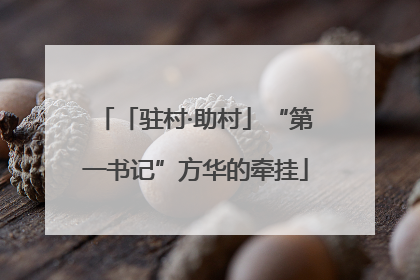 「驻村·助村」“第一书记”方华的牵挂