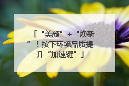 “美颜”+“焕新”！按下环境品质提升“加速键”