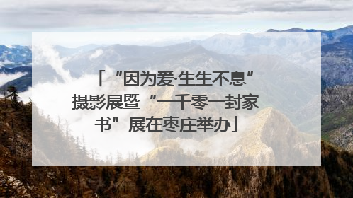 “因为爱·生生不息”摄影展暨“一千零一封家书”展在枣庄举办