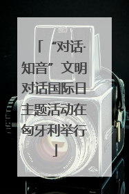 “对话·知音”文明对话国际日主题活动在匈牙利举行