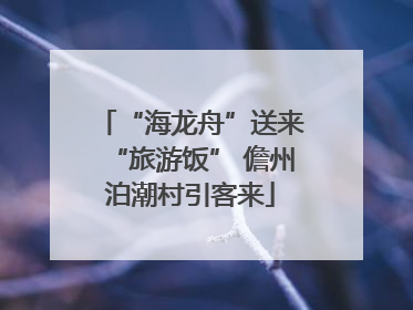 “海龙舟”送来“旅游饭” 儋州泊潮村引客来