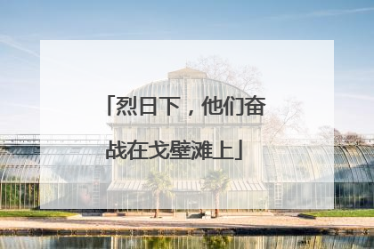 烈日下，他们奋战在戈壁滩上