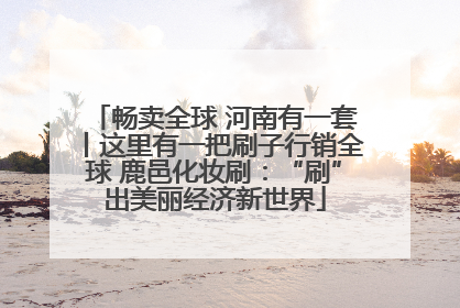 畅卖全球 河南有一套丨这里有一把刷子行销全球 鹿邑化妆刷：“刷”出美丽经济新世界