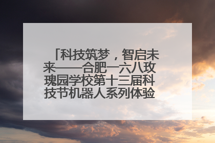 科技筑梦，智启未来——合肥一六八玫瑰园学校第十三届科技节机器人系列体验赛燃动校园