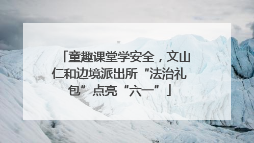 童趣课堂学安全，文山仁和边境派出所“法治礼包”点亮“六一”