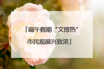 端午假期“文博热” 市民观展兴致浓