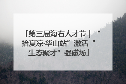 第三届海右人才节｜“拾夏凉·华山站”激活“生态聚才”强磁场