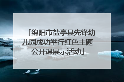 绵阳市盐亭县先锋幼儿园成功举行红色主题公开课展示活动