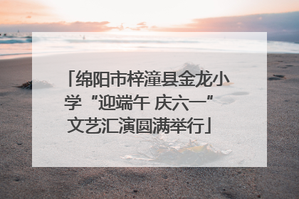 绵阳市梓潼县金龙小学“迎端午 庆六一”文艺汇演圆满举行