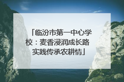 临汾市第一中心学校：麦香浸润成长路 实践传承农耕情