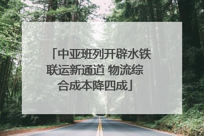 中亚班列开辟水铁联运新通道 物流综合成本降四成