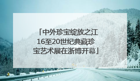 中外珍宝绽放之江 16至20世纪典藏珍宝艺术展在浙博开幕