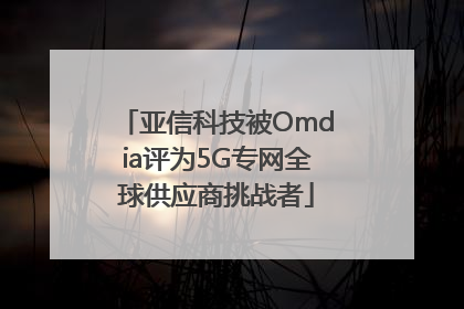 亚信科技被Omdia评为5G专网全球供应商挑战者