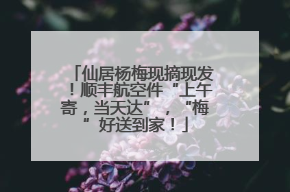 仙居杨梅现摘现发！顺丰航空件“上午寄，当天达”，“梅”好送到家！