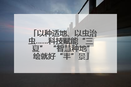 以种适地、以虫治虫……科技赋能“三夏” “智慧种地”绘就好“丰”景