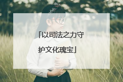 以司法之力守护文化瑰宝