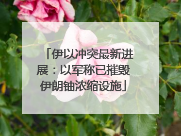 伊以冲突最新进展：以军称已摧毁伊朗铀浓缩设施