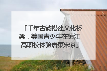 千年古韵搭建文化桥梁，美国青少年在镇江高职校体验唐菓宋茶