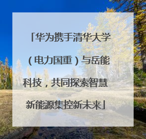 华为携手清华大学（电力国重）与岳能科技，共同探索智慧新能源集控新未来