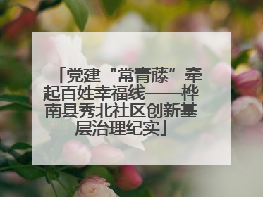 党建“常青藤”牵起百姓幸福线——桦南县秀北社区创新基层治理纪实