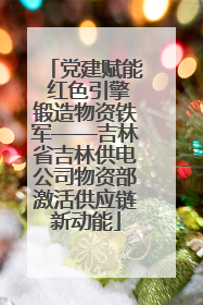 党建赋能 红色引擎锻造物资铁军——吉林省吉林供电公司物资部激活供应链新动能