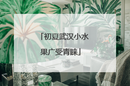 初夏武汉小水果广受青睐