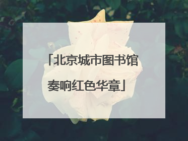 北京城市图书馆奏响红色华章