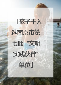 孩子王入选南京市第七批“文明实践伙伴”单位