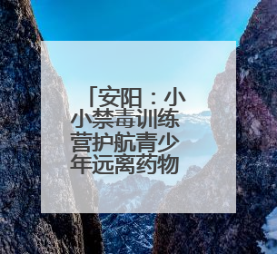 安阳：小小禁毒训练营护航青少年远离药物滥用