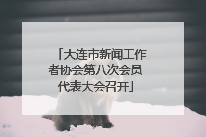 大连市新闻工作者协会第八次会员代表大会召开