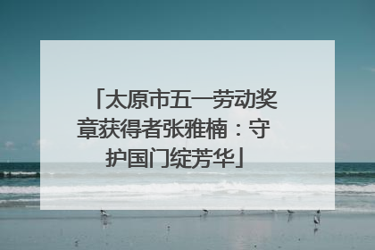 太原市五一劳动奖章获得者张雅楠：守护国门绽芳华