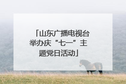 山东广播电视台举办庆“七一”主题党日活动