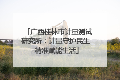 广西桂林市计量测试研究所：计量守护民生 精准赋能生活