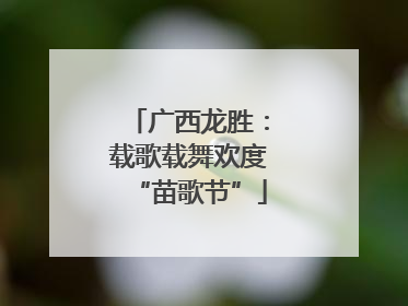 广西龙胜：载歌载舞欢度“苗歌节”