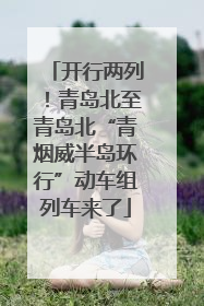 开行两列！青岛北至青岛北“青烟威半岛环行”动车组列车来了