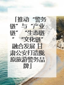 推动“警务链”与“产业链”“生态链”“文化链”融合发展 甘肃公安打造陇原旅游警务品牌