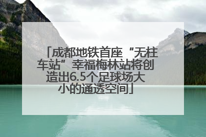 成都地铁首座“无柱车站”幸福梅林站将创造出6.5个足球场大小的通透空间