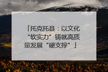 托克托县：以文化“软实力”铸就高质量发展“硬支撑”