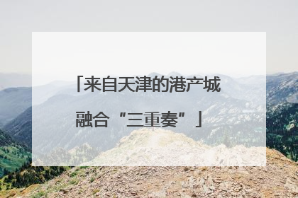 来自天津的港产城融合“三重奏”