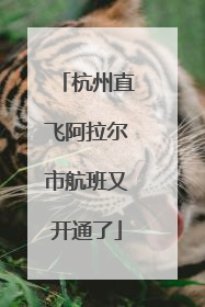杭州直飞阿拉尔市航班又开通了