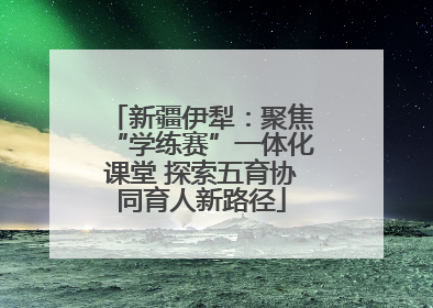 新疆伊犁：聚焦“学练赛”一体化课堂 探索五育协同育人新路径