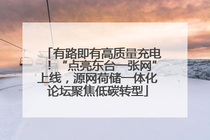 有路即有高质量充电！“点亮东台一张网”上线，源网荷储一体化论坛聚焦低碳转型