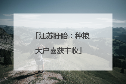 江苏盱眙：种粮大户喜获丰收