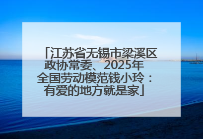 江苏省无锡市梁溪区政协常委、2025年全国劳动模范钱小玲：有爱的地方就是家