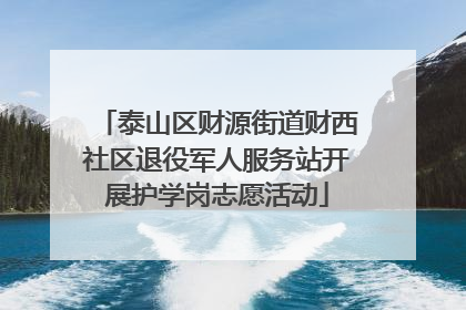 泰山区财源街道财西社区退役军人服务站开展护学岗志愿活动