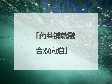 莼菜铺就融合双向道