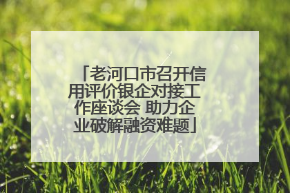 老河口市召开信用评价银企对接工作座谈会 助力企业破解融资难题