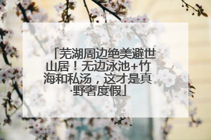 芜湖周边绝美避世山居！无边泳池+竹海和私汤，这才是真·野奢度假