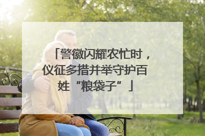 警徽闪耀农忙时，仪征多措并举守护百姓“粮袋子”