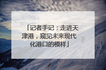 记者手记：走进天津港，窥见未来现代化港口的模样
